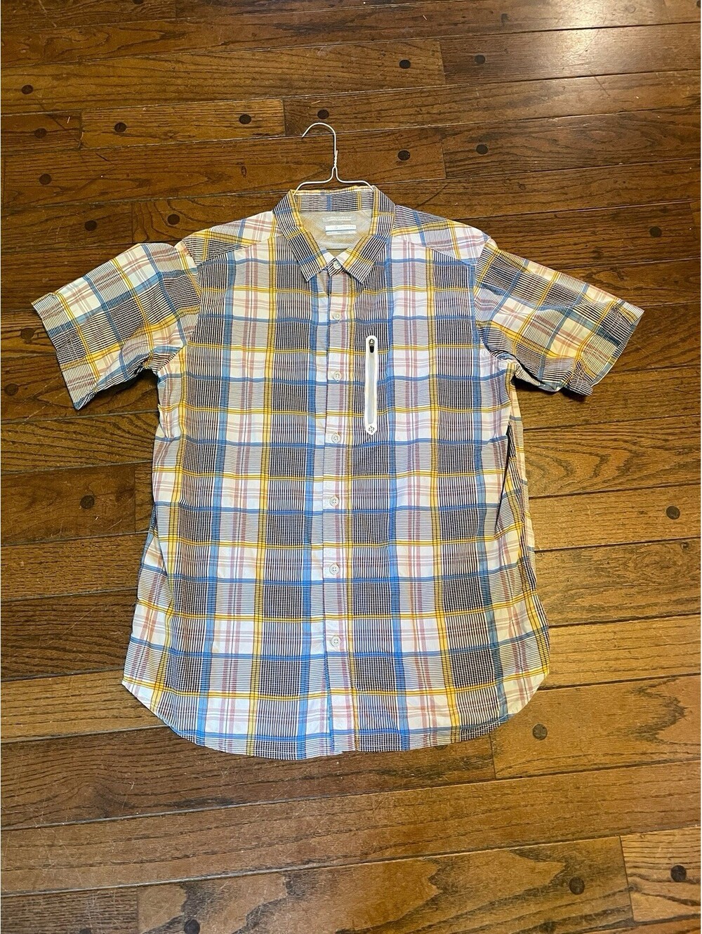 Columbia Mens Omni Wick Shirt Men's Extra Large Plaid Outdoors Hike